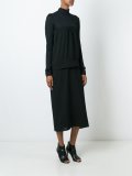 layered effect long dress