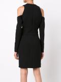 deep V-neck fitted dress