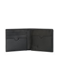 logo embossed bi-fold wallet