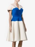 bustier panel A-line dress