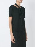 neck tie blouse