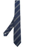 striped detail tie