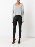 tonal bug print jumper