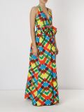 'Arco-íris' textured long dress