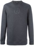 logo embossed sweatshirt