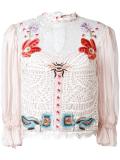Aura lace sleeved blouse