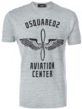 'Aviation Center' print T-shirt