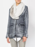 embellished cut out scarf