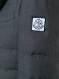 peaked lapels padded coat
