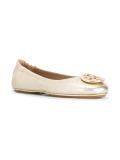 metallic ballerinas