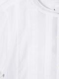 Check trim pleat detail dress