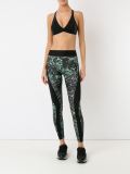 scoop neck panelled top