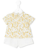 printed short set