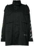 embroidered feature raincoat