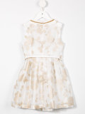 printed flared dress