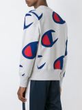 allover logo print sweatshirt