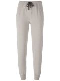 glitter stripe track pants
