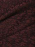 frayed abstract print scarf