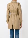 ruffled front trenchcoat