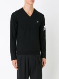 v neck fine knit jumper