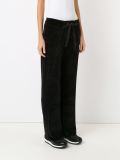 towel effect straight leg trousers