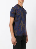 palm print polo shirt 