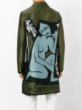 illustrated trench coat