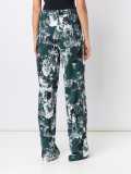 floral print straight trousers