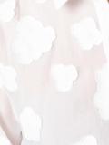 clouds motif sheer shirt