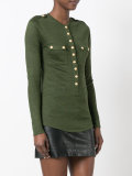 button-up knitted top