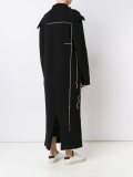 roll sleeve knit coat 