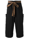 drawstring cropped pants 