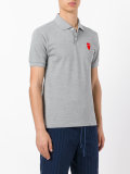 elongated heart polo shirt