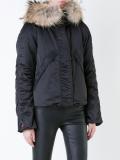 fur hood puffer jacket