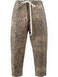printed drawstring trousers 