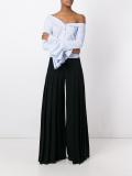 pleated palazzo pants