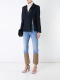 contrast hem jeans 