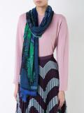 feather print scarf