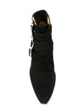 multi buckle ankle boots