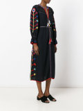long sleeve embroidered dress