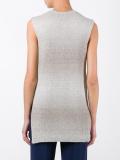 high neck knitted tank