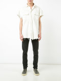 frayed denim shirt 