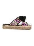 leather flatforms