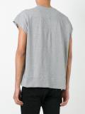 chest print shortsleeved sweatshirt
