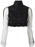 cropped gilet 