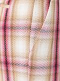 plaid straight trousers