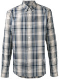 button down check shirt