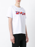 floral logo T-shirt 