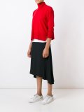 slit detail knitted jumper