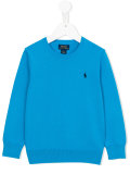 embroidered logo jumper